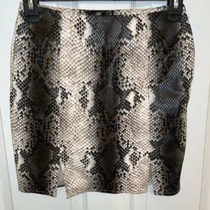 snakeskin skirt